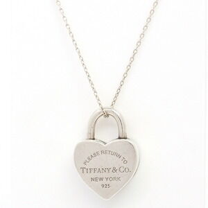 Tiffany to Heart Lock Silver Pendant